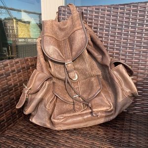 Vintage Leather Backpack